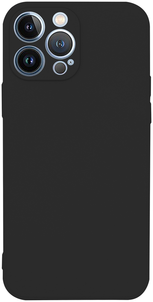 Apple iPhone 13 Pro Max szilikon tok kameravédővel matt fekete