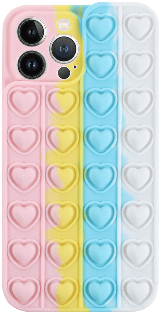 Apple iPhone 13 Pro Max szilikon tok Heart Pop It