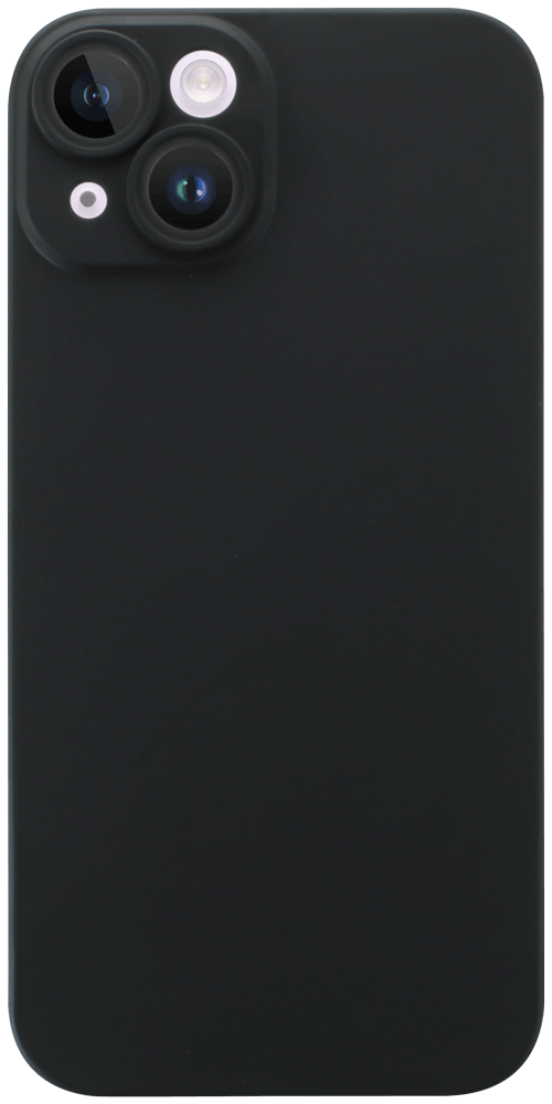 Apple iPhone 14 szilikon tok kameravédővel matt fekete