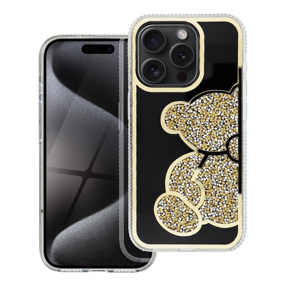 TEDDY BEAR Tok iPhone 12/ 12 Pro-hoz Arany Színben – Elegancia és Védelem Egyben