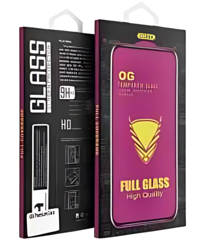 OG Premium Glass - Edzett Üveg iPhone 13 készülékhez fekete kerettel